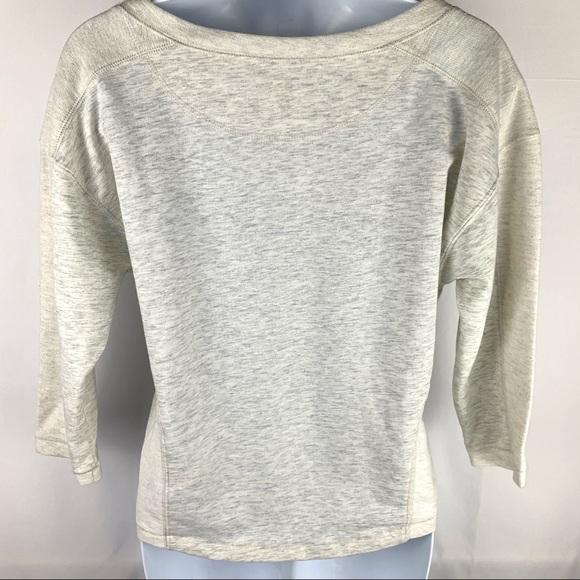 SO V-Neck Crop Top Tee Stone Heather - Picture 8 of 17